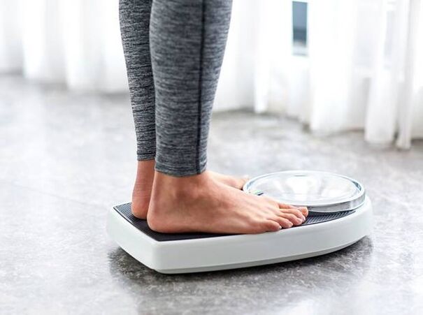 tehtanje ob izgubi teže za 5 kg na teden